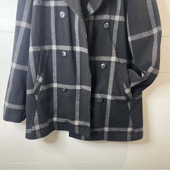 Gap | Wool Blend Button Front Pea Coat Size Medium - Picture 3 of 8